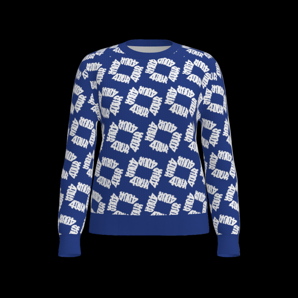 House of FOUR™ Crew Sweater (RoyalBlue&White)