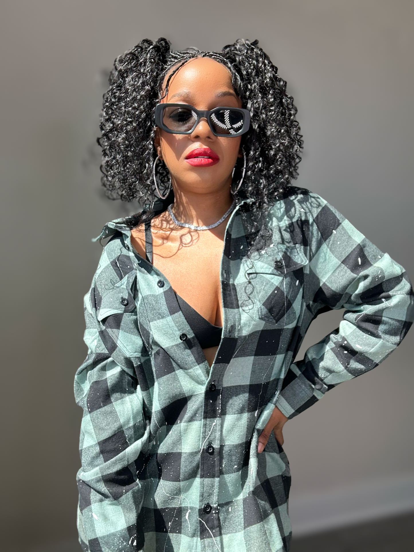 Pretty Stoner™ Flannel (Mint)