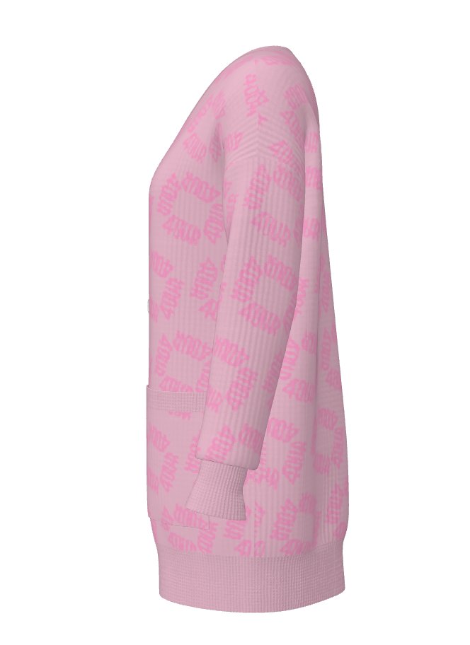 House of FOUR™ Knit Pocket Cardigan (Pink)