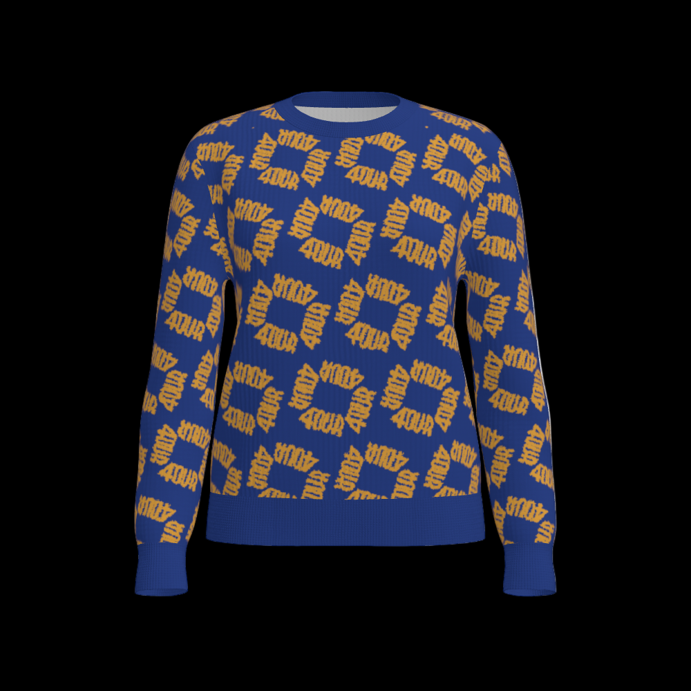 House of FOUR™ Crew Sweater (RoyalBlue&Gold)