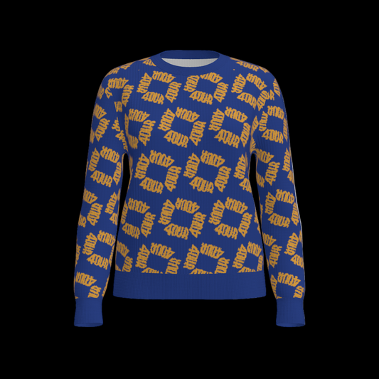 House of FOUR™ Crew Sweater (RoyalBlue&Gold)