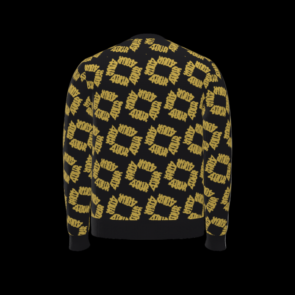 House of FOUR™ Men's Crew Sweater(Black&Gold)