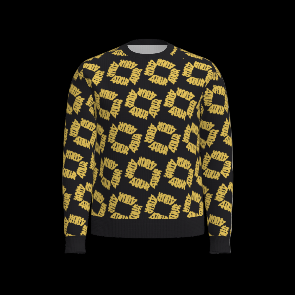 House of FOUR™ Men's Crew Sweater(Black&Gold)