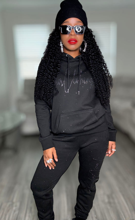 FOUR™ Black Diamonds & Pearls Sweatset
