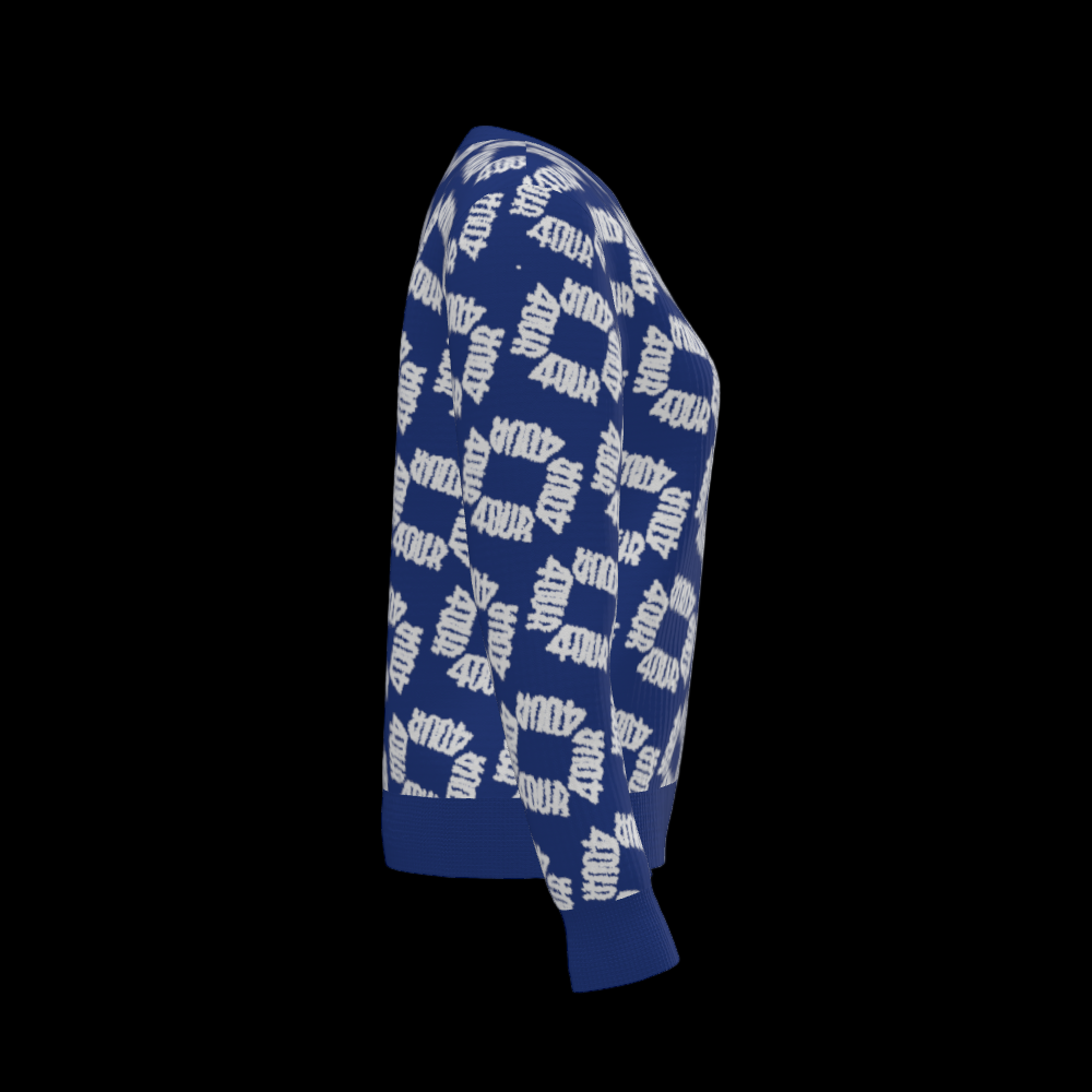 House of FOUR™ Crew Sweater (RoyalBlue&White)