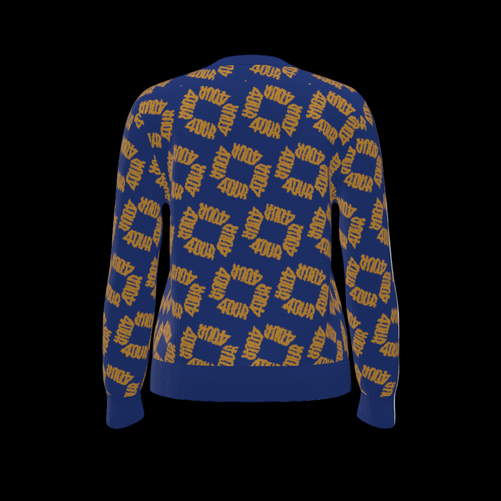 House of FOUR™ Crew Sweater (RoyalBlue&Gold)