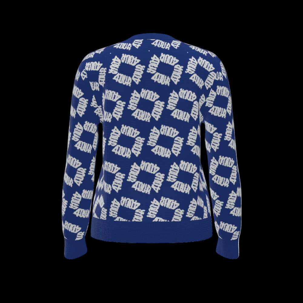 House of FOUR™ Crew Sweater (RoyalBlue&White)