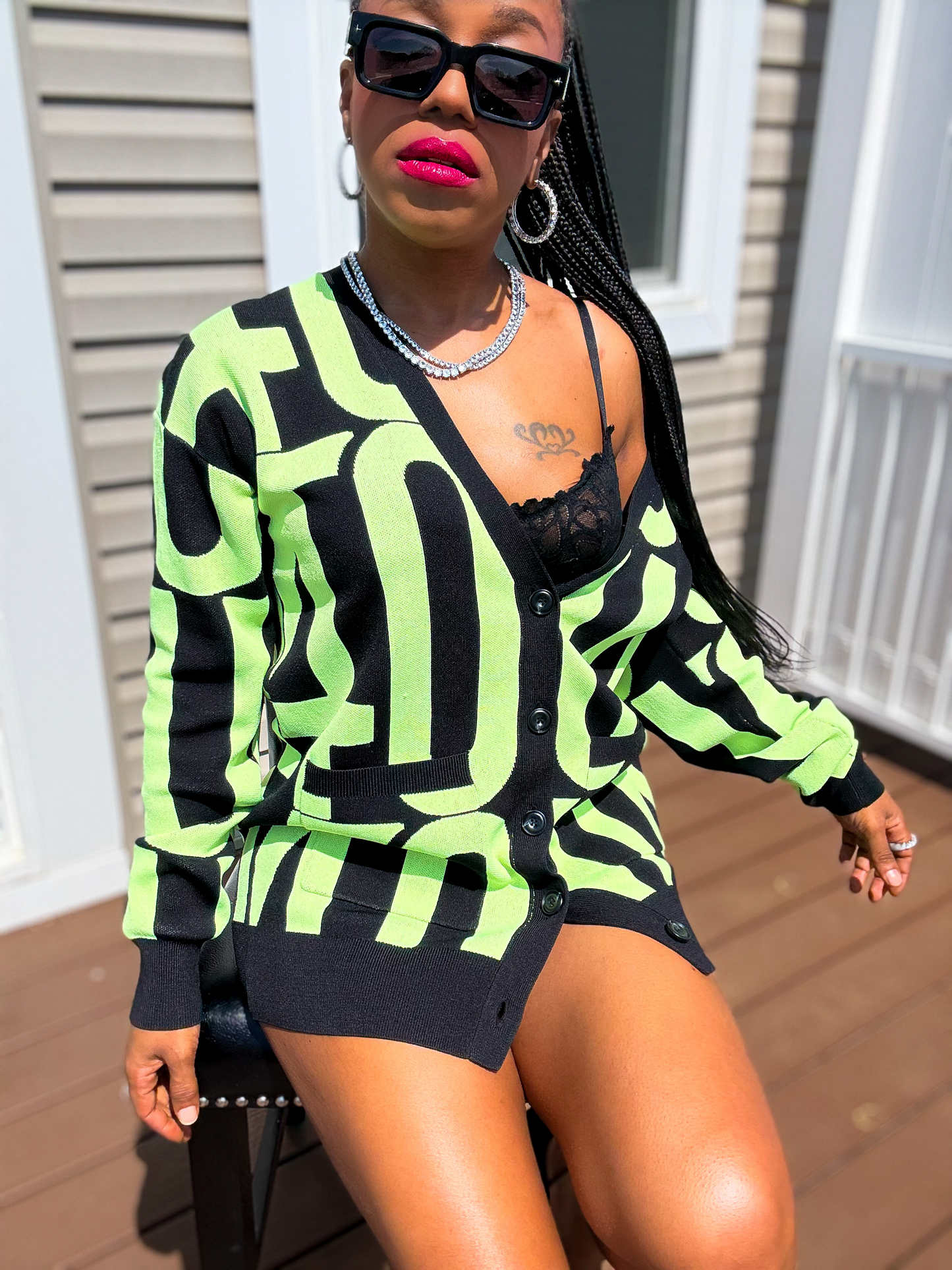 House of FOUR™ Pocket Cardigan Jumbo Logo