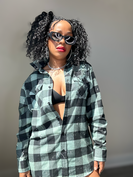 Pretty Stoner™ Flannel (Mint)