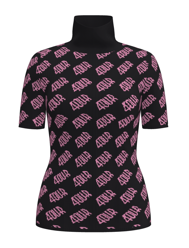 House of FOUR™ Fitted Stand Neck Top