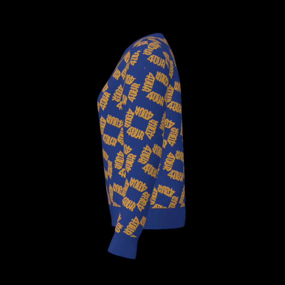 House of FOUR™ Crew Sweater (RoyalBlue&Gold)